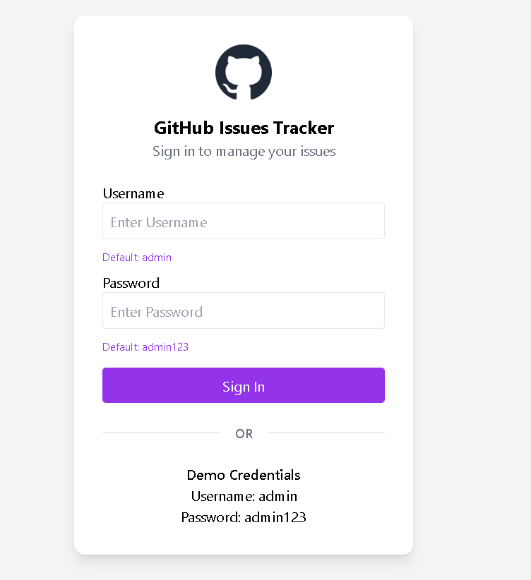 GitHub Issue Tracker